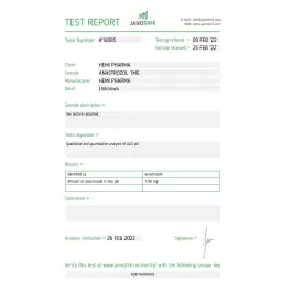 Anastrazole 1mg