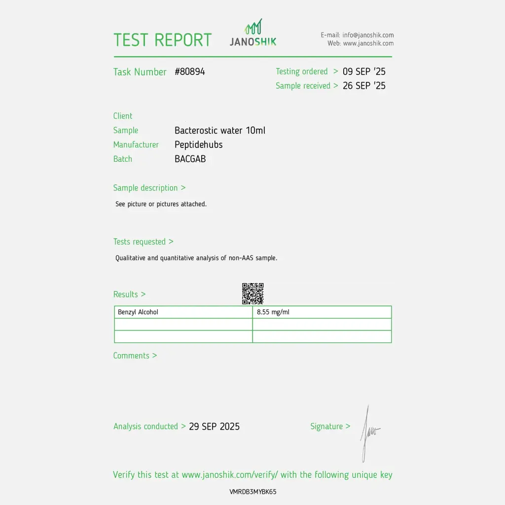 Bacteriostatic Water Bacteriostatic Water