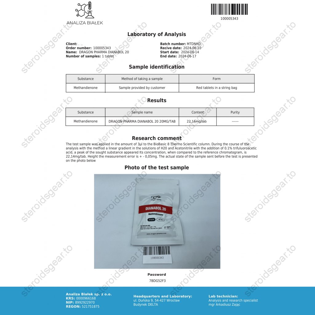 Dianabol 20 (D-Bol) Dianabol 20 (D-Bol)