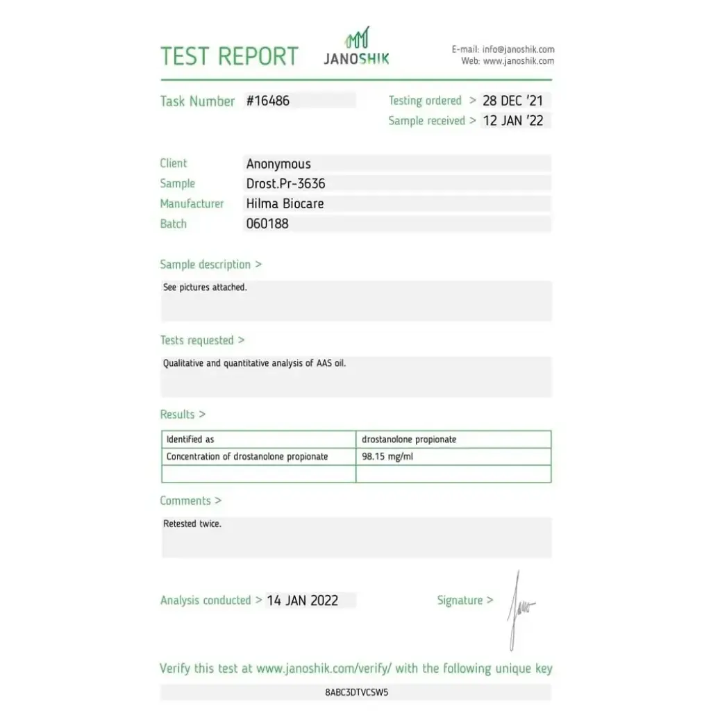 Drostanolone Propionate (Hilma) Drostanolone Propionate (Hilma)