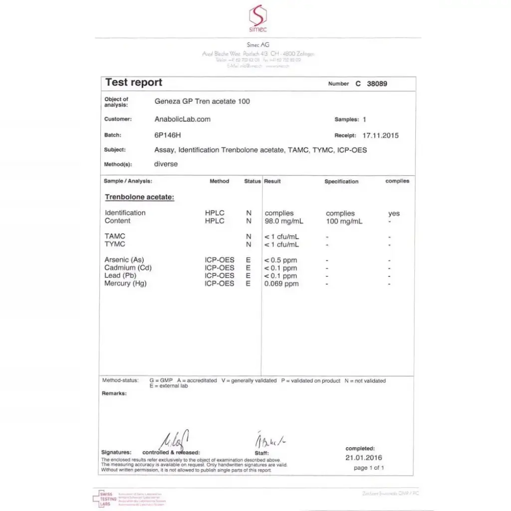 GP Tren Acetate 100 GP Tren Acetate 100