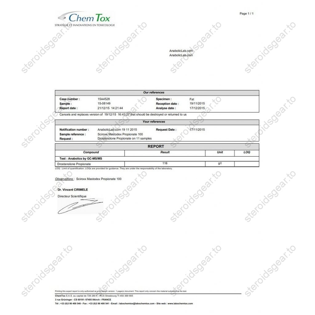 Mastodex Propionate 100 Mastodex Propionate 100