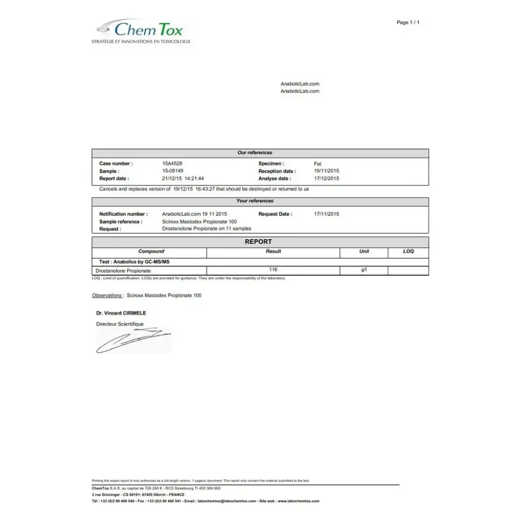 Mastodex Propionate 100 Mastodex Propionate 100