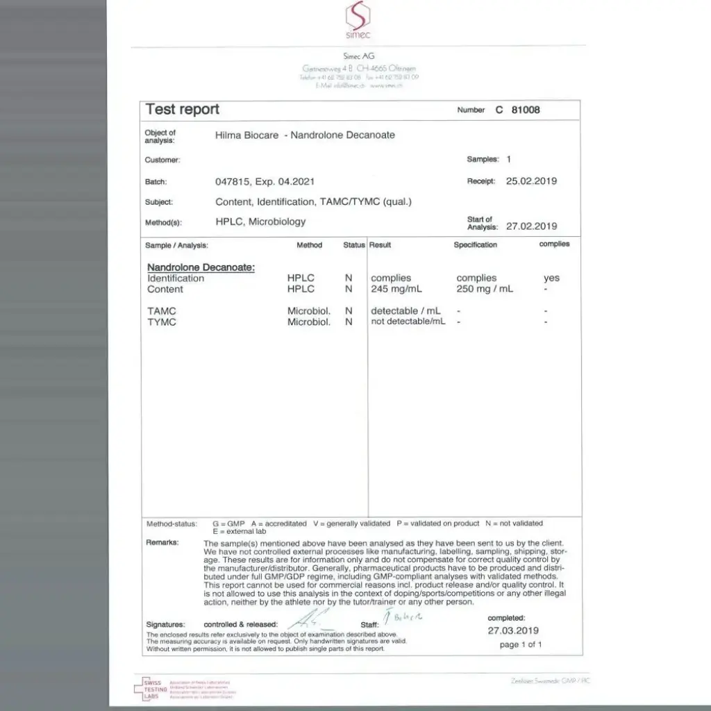 Nandrolone Decanoate (Hilma) Nandrolone Decanoate (Hilma)