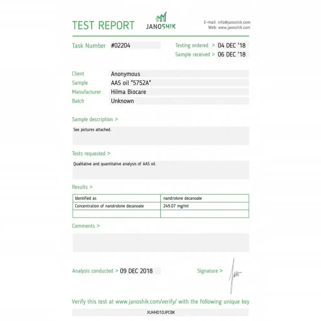 Nandrolone Decanoate (Hilma) Nandrolone Decanoate (Hilma)