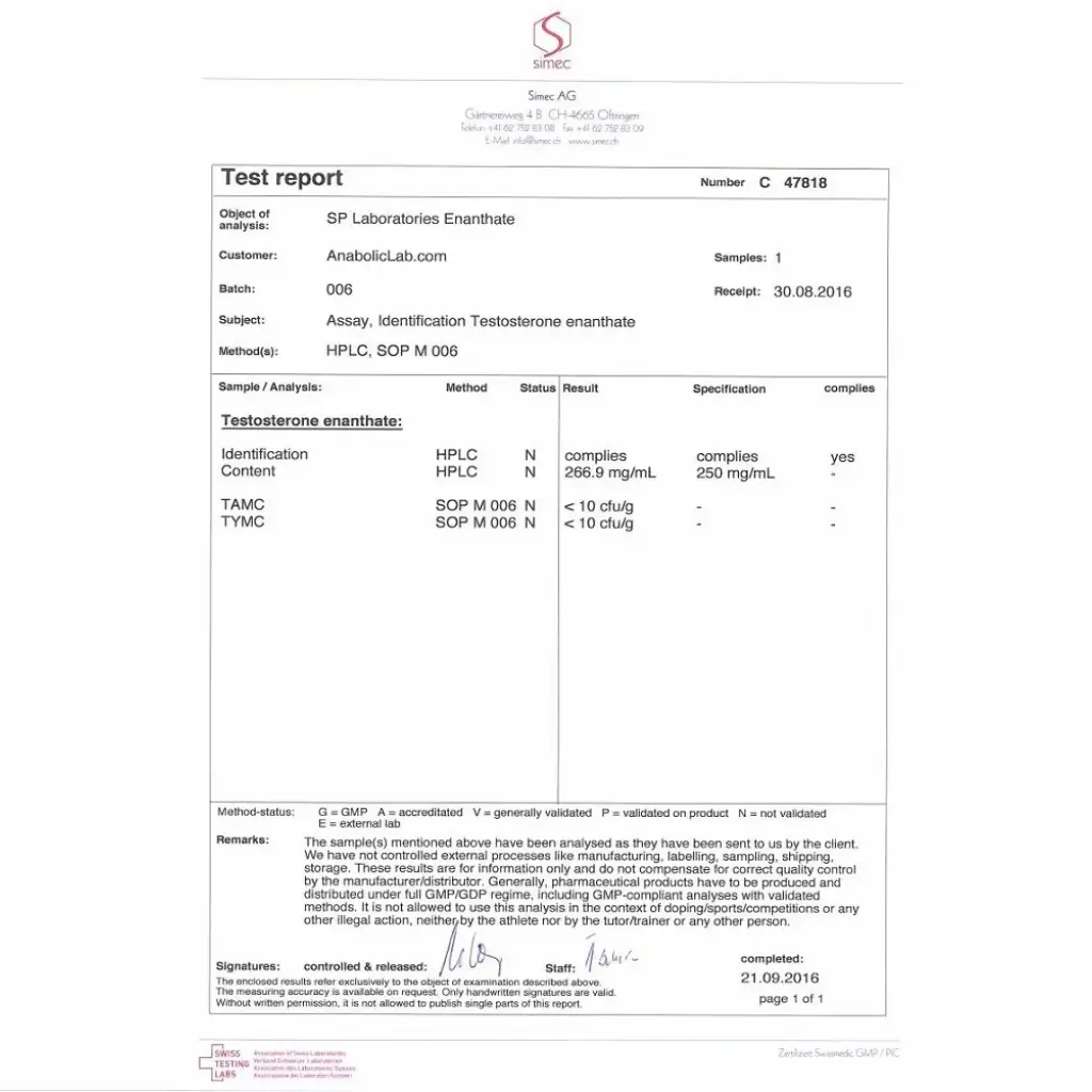 SP Enanthate SP Enanthate