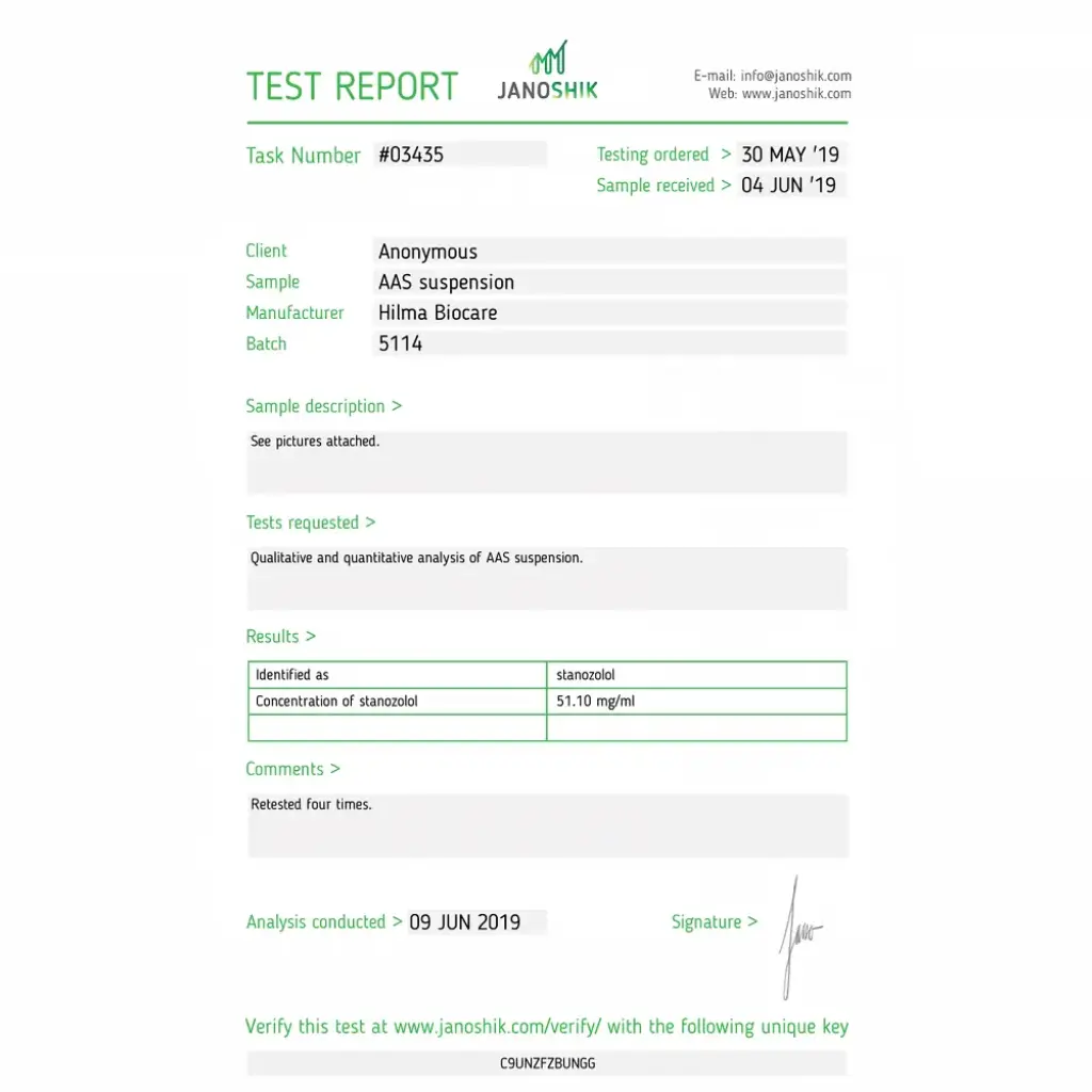 Stanozolol Injection (Hilma) Stanozolol Injection (Hilma)
