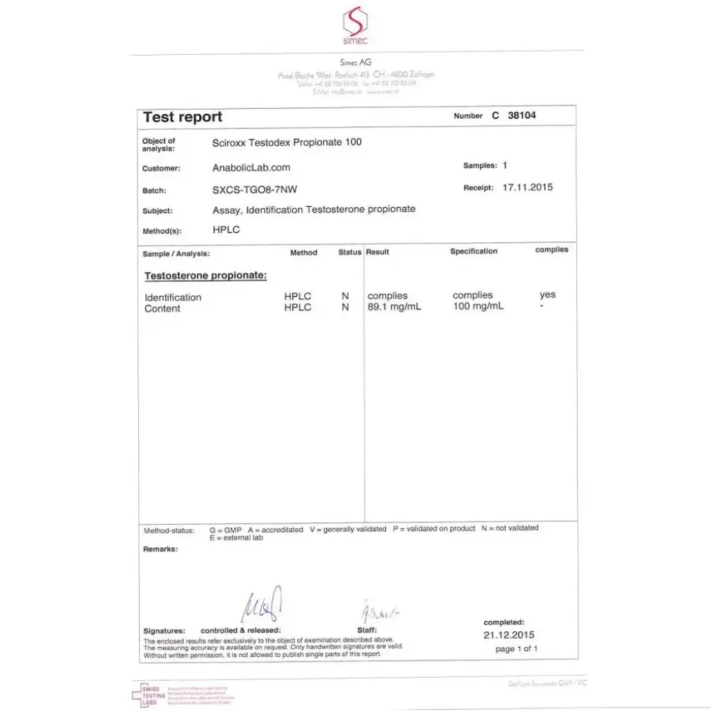Testodex Propionate 100 Testodex Propionate 100