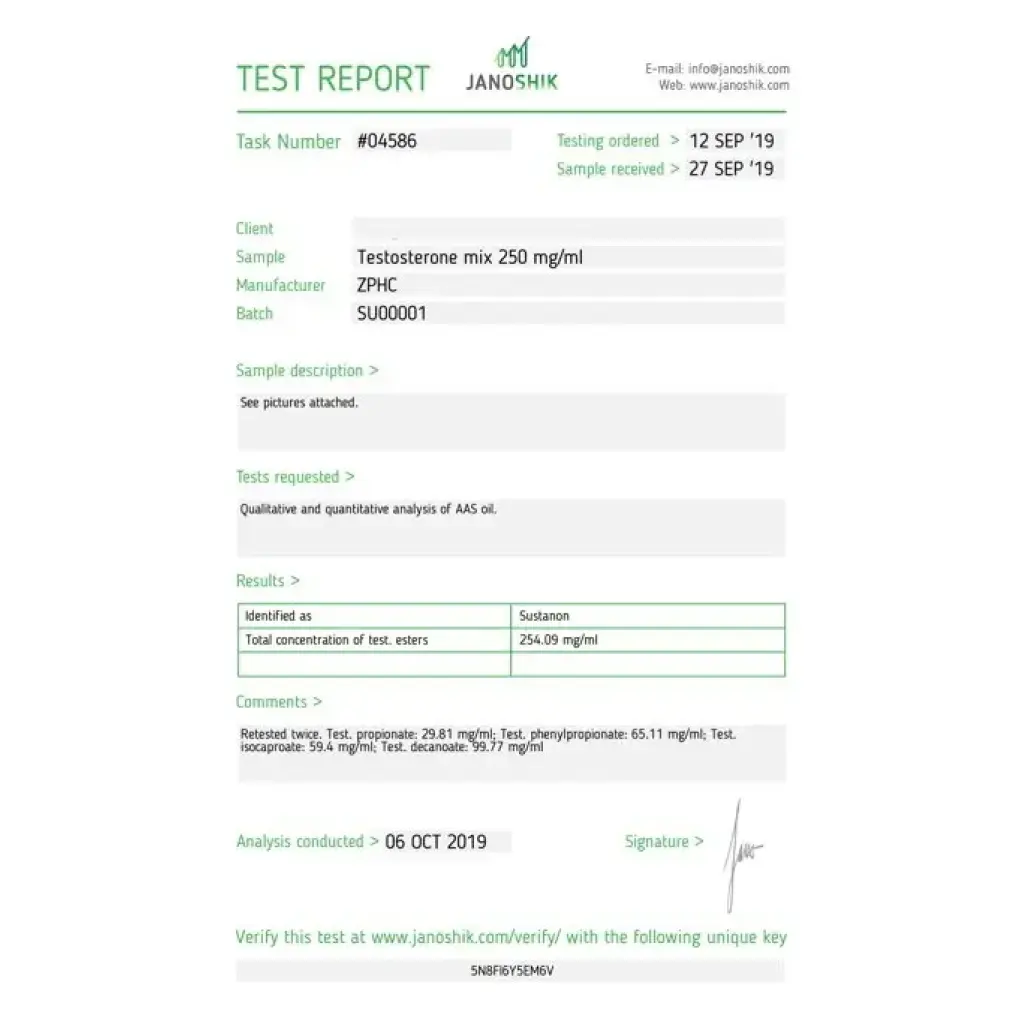 Testosterone Mix (ZPHC) Testosterone Mix (ZPHC)