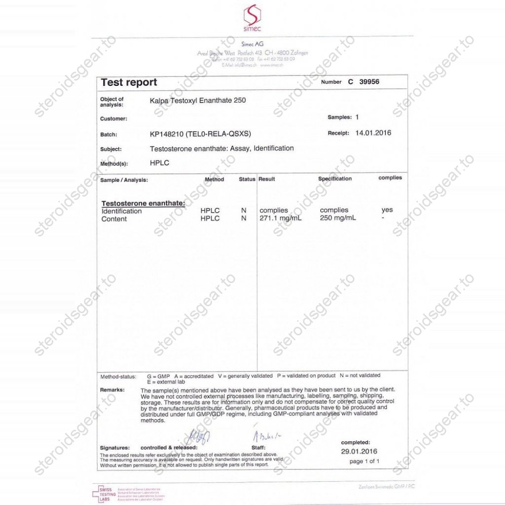 Testoxyl Enanthate 250 Testoxyl Enanthate 250