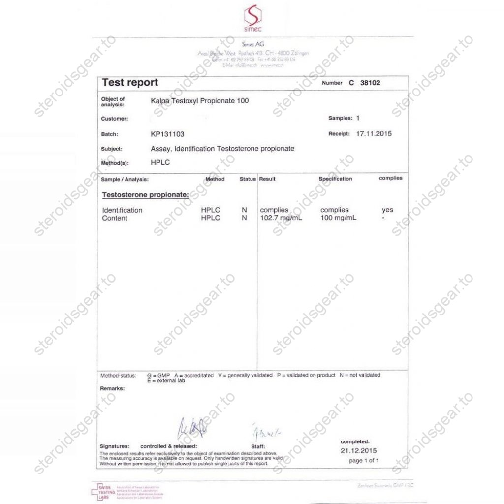 Testoxyl Propionate 100 Testoxyl Propionate 100